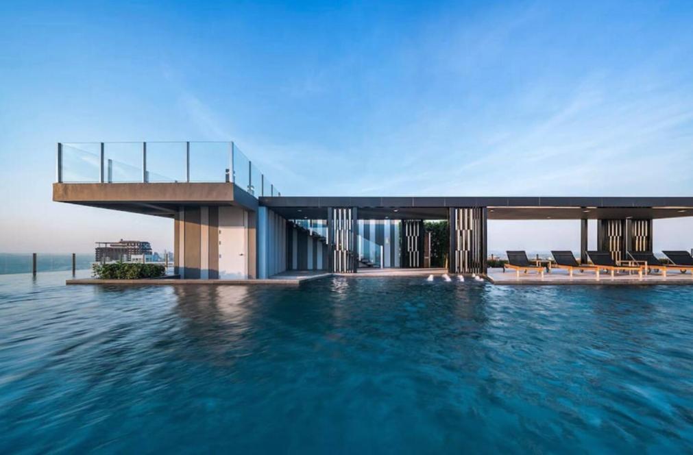 Central Pattaya - Sea View Large Balcony Condo With Infinity Pool Ngoại thất bức ảnh